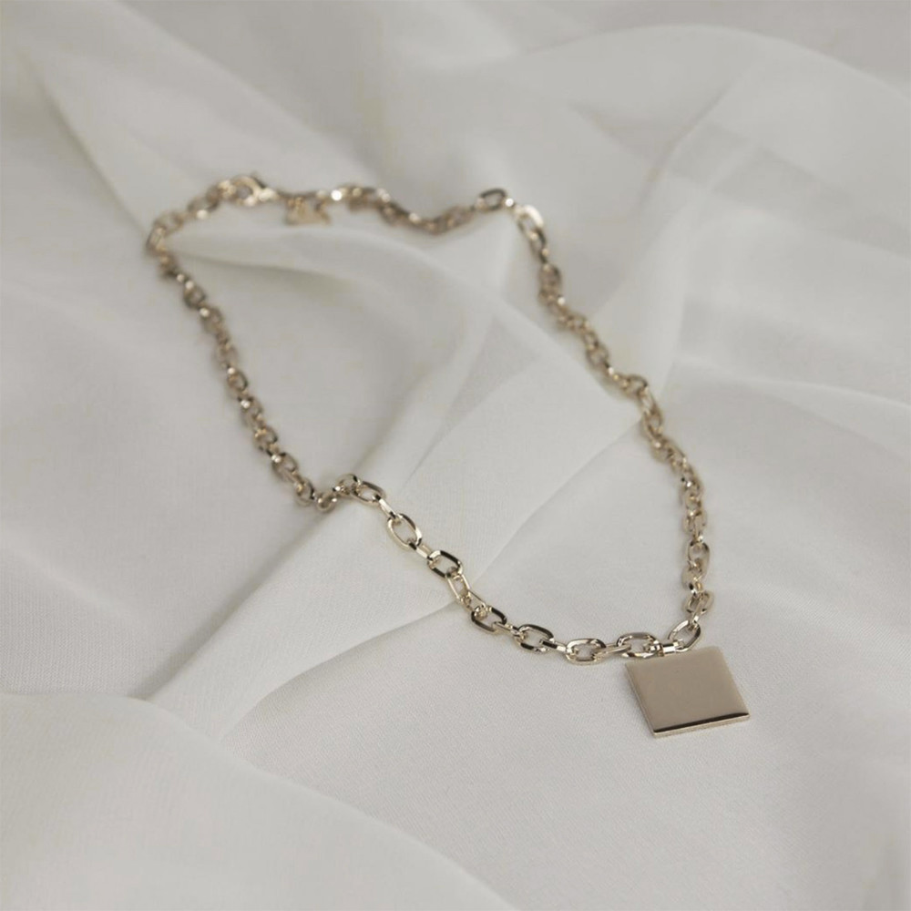 Square Chain Necklace_young frankk