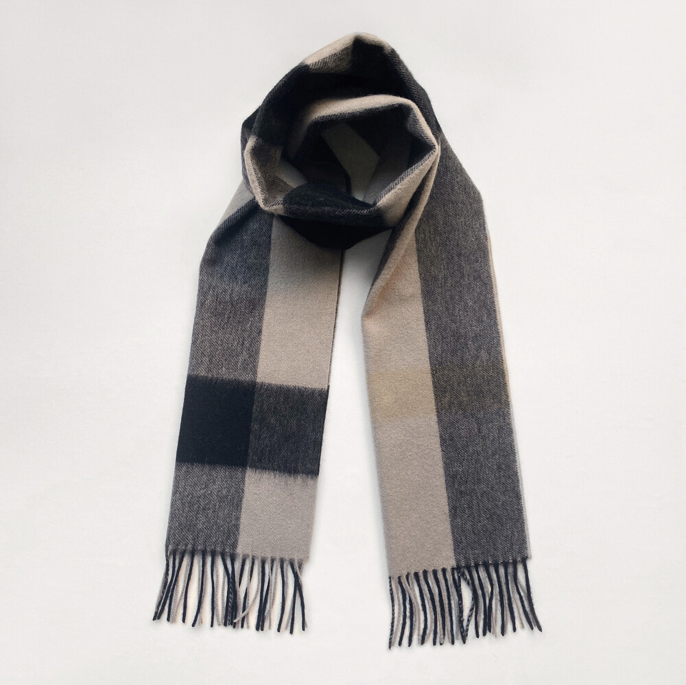 Wool Big Check Muffler (2color)