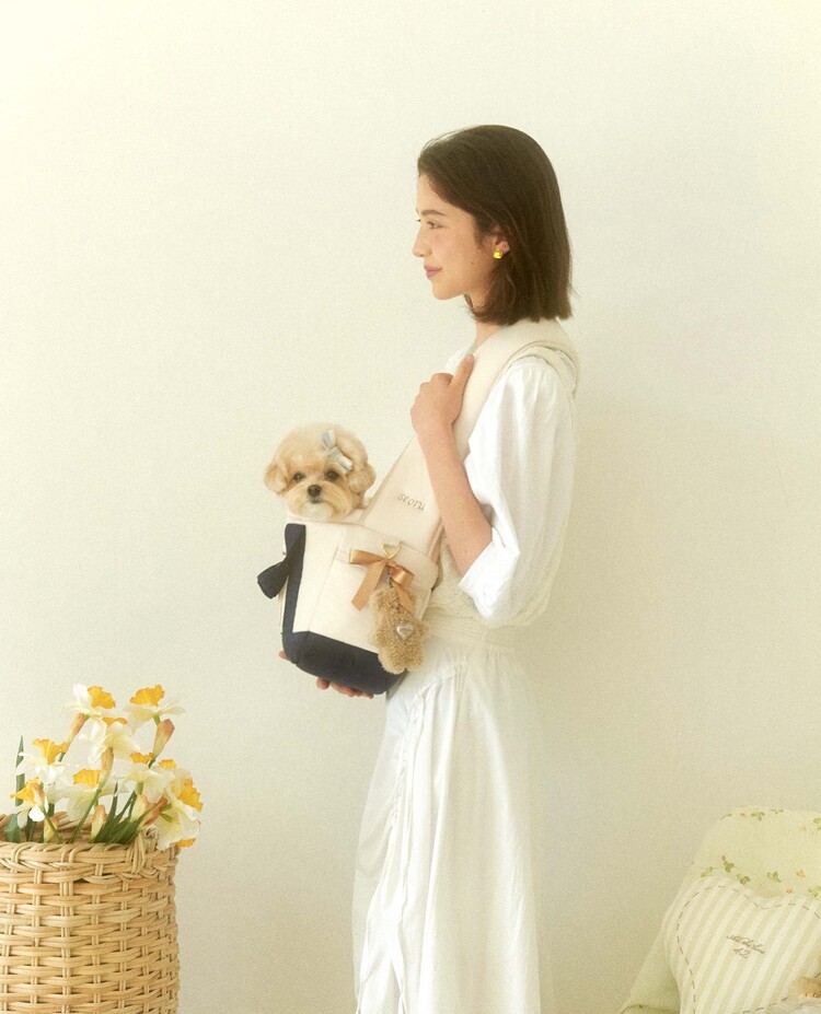seoru ソル　韓国犬服ブランド　Pillow bag (Navy) スリング Pillow bag (Navy) – Seoru Japan
