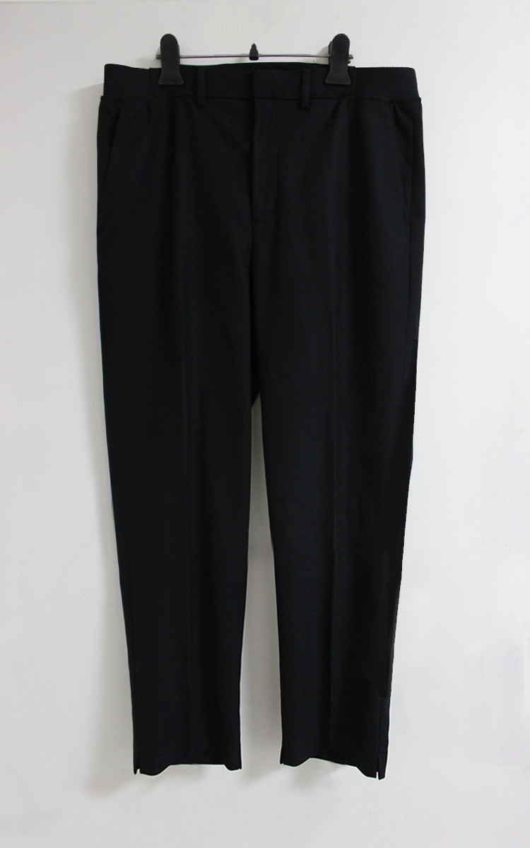hemline bending pants (black)