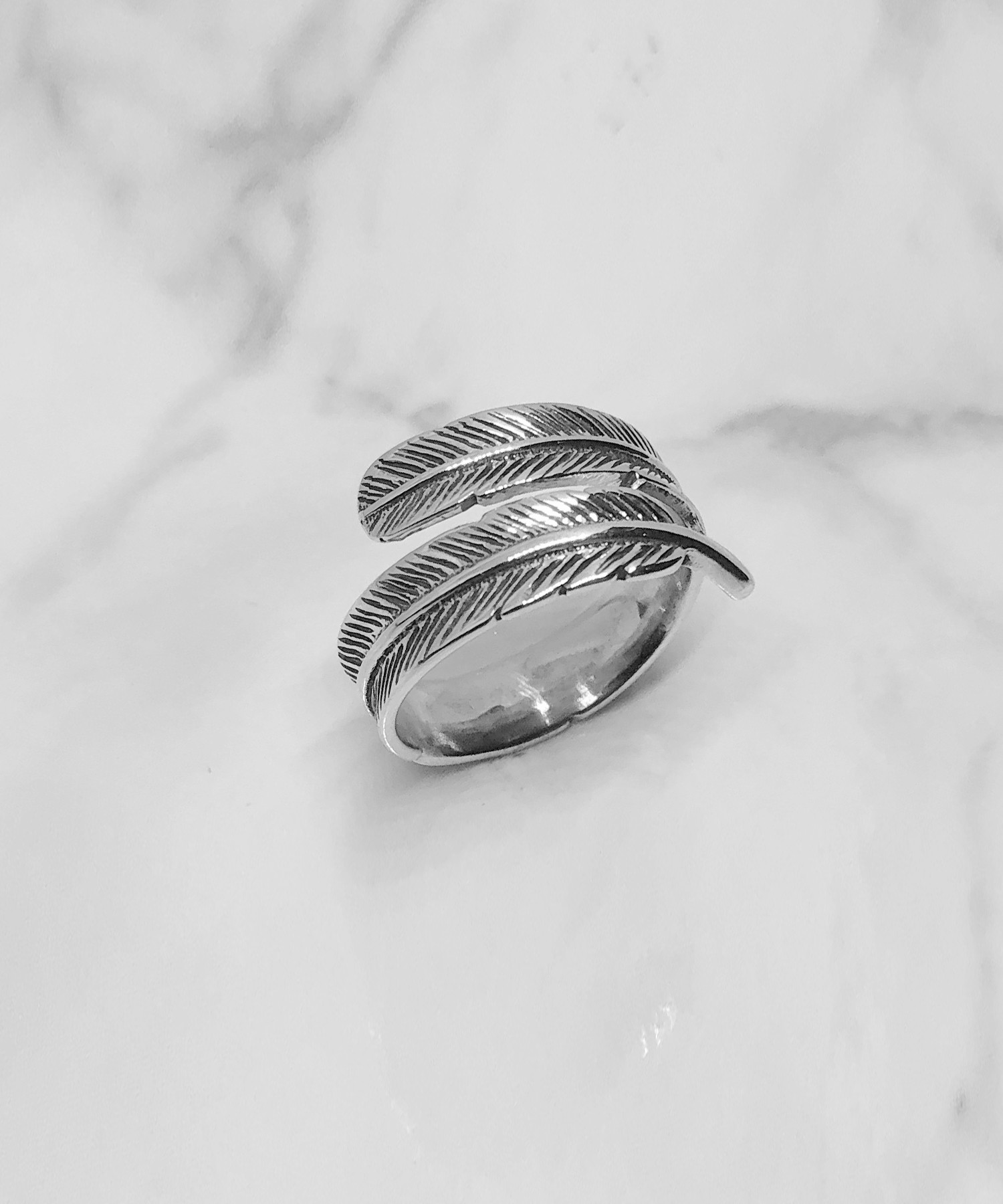 Feather angel online ring