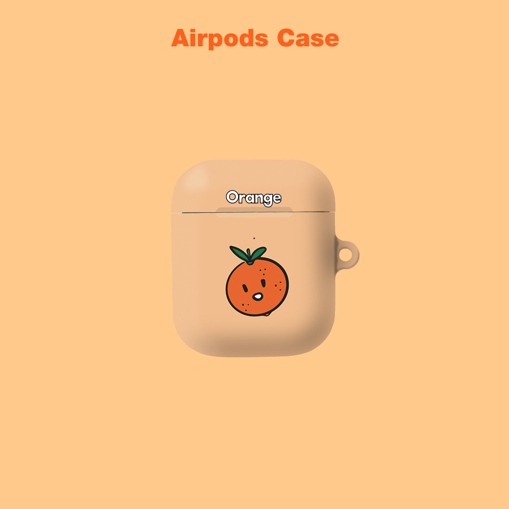 [Air pods hard Case] Doodle Orange (Air pods & Air pods Pro)