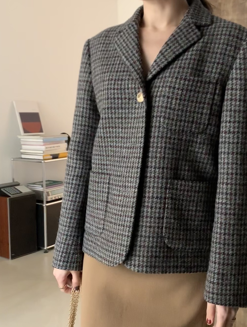 Ce moment Moderne specializes Wool 'check' Jacket (Imported From Harris
