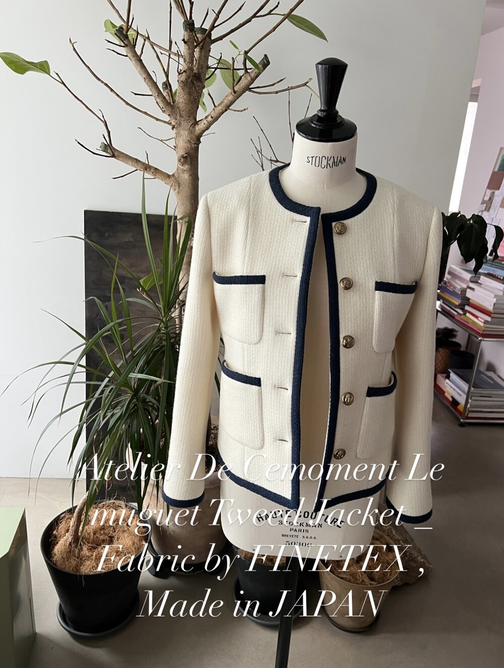 Atelier De Cemoment Le muguet Tweed Jacket _ Fabric by FINETEX , Made ...