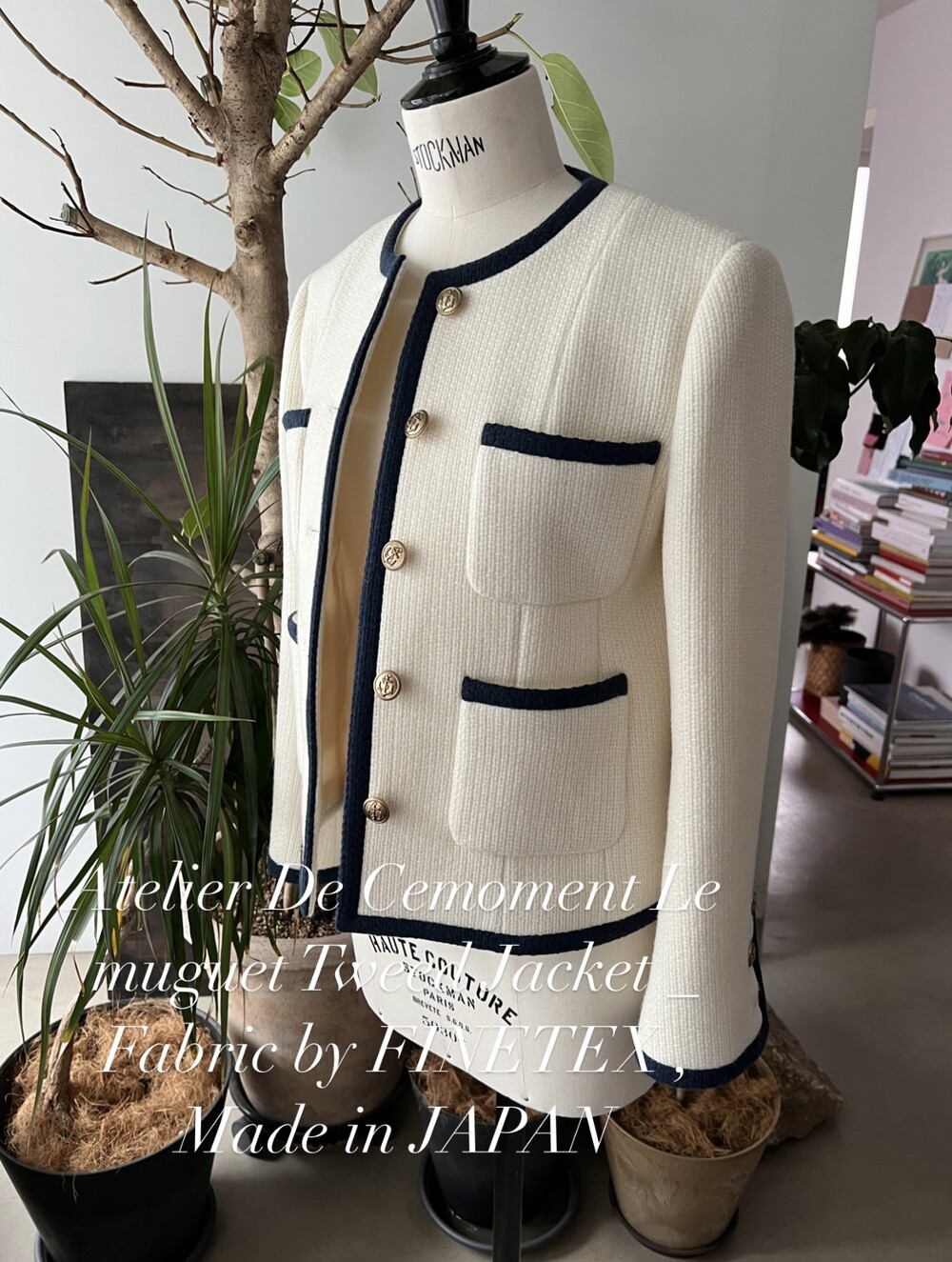 Atelier De Cemoment Le muguet Tweed Jacket _ Fabric by FINETEX , Made ...