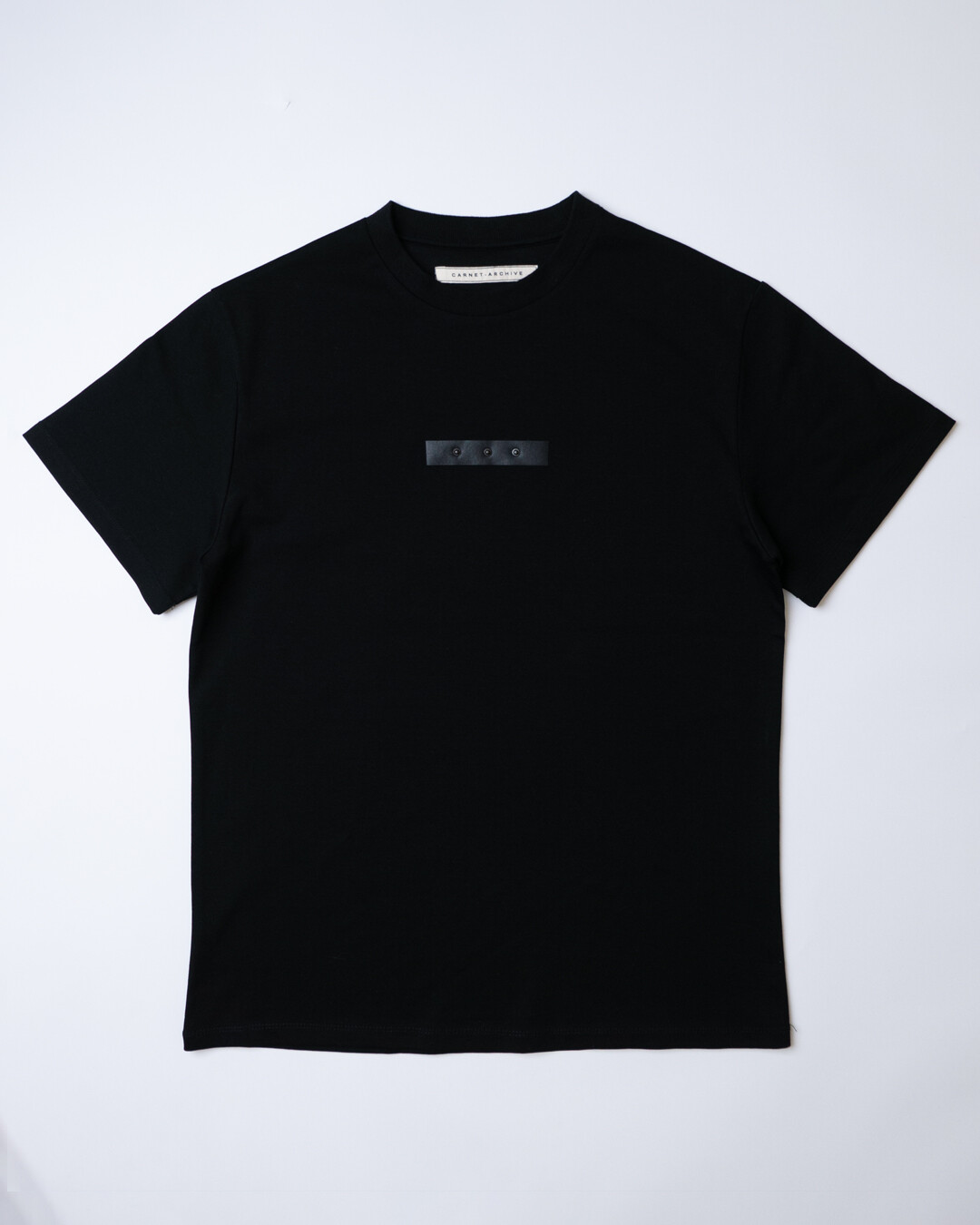3 METAL PLATES T SHIRT / BLACK