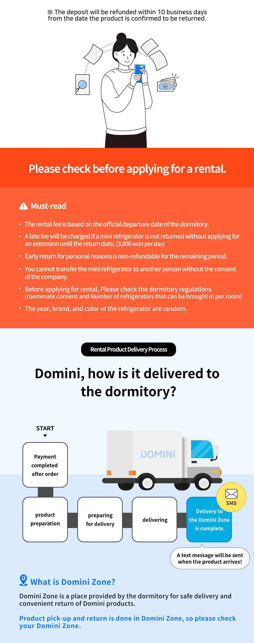 Rental Mini Refrigerator