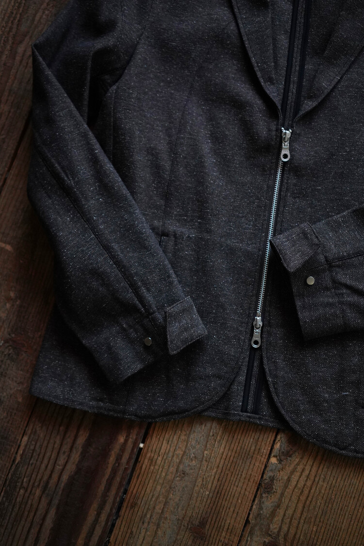 ジャケット・アウター riku umehara 25ss lame zip coat ZIP JACKET