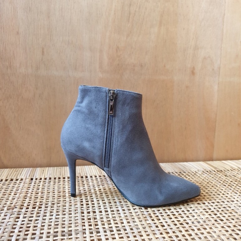Gray Suede Ankle Boots (5,7,9cm)
