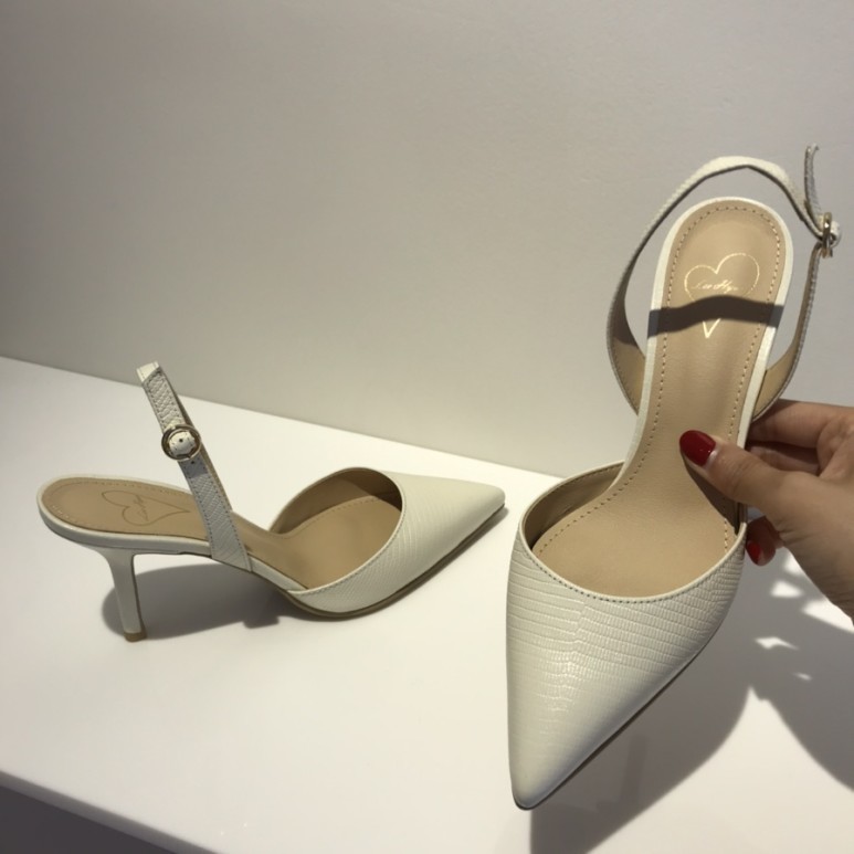 ivory slingbacks