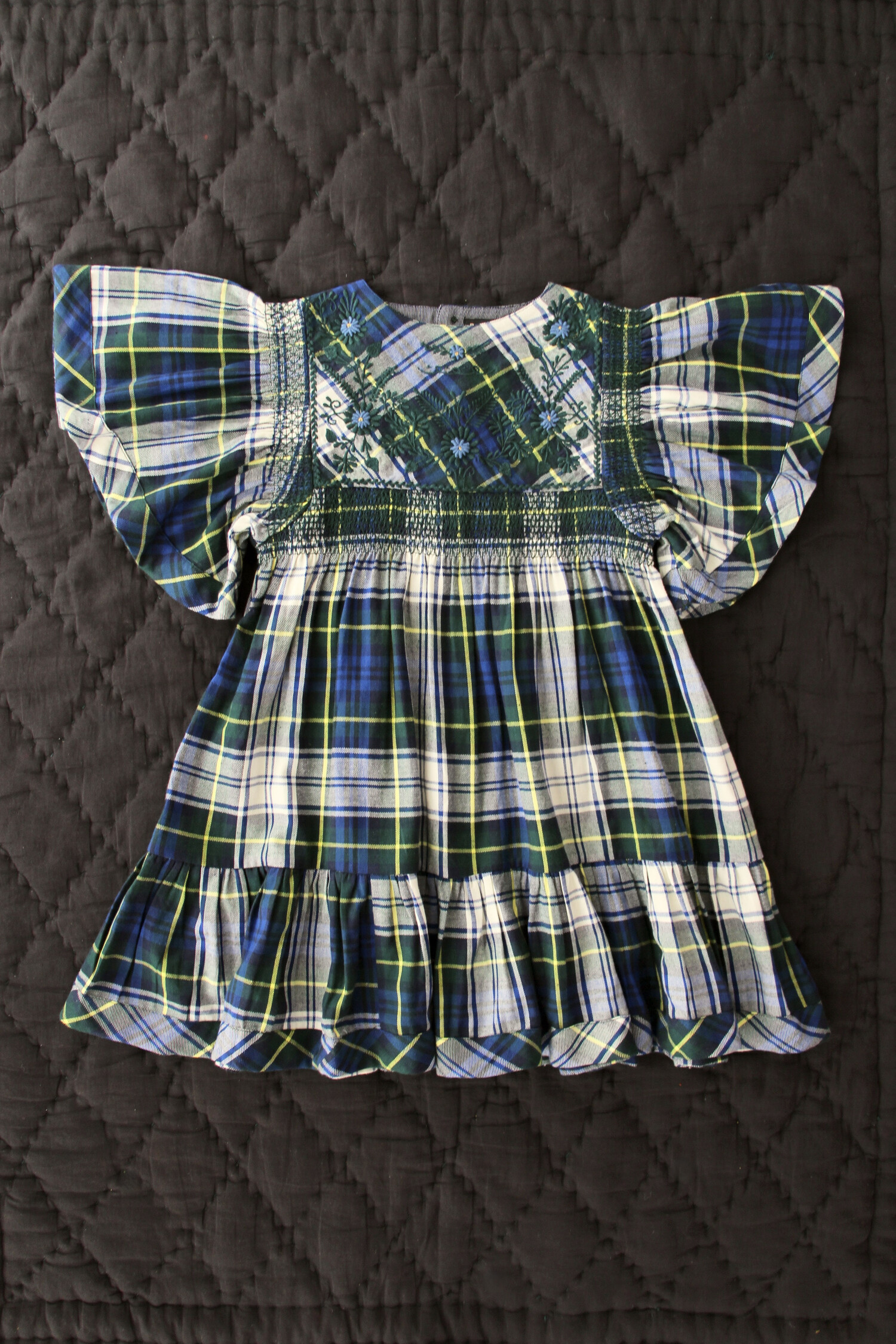 new-rosalie-dress-dark-green-check-bonjour