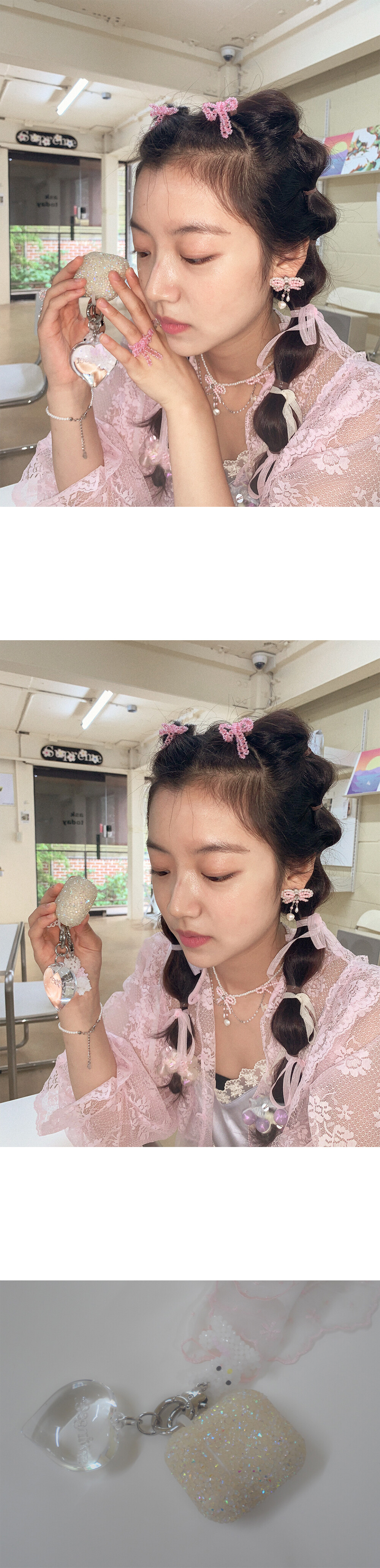 White Rabbit Key Ring