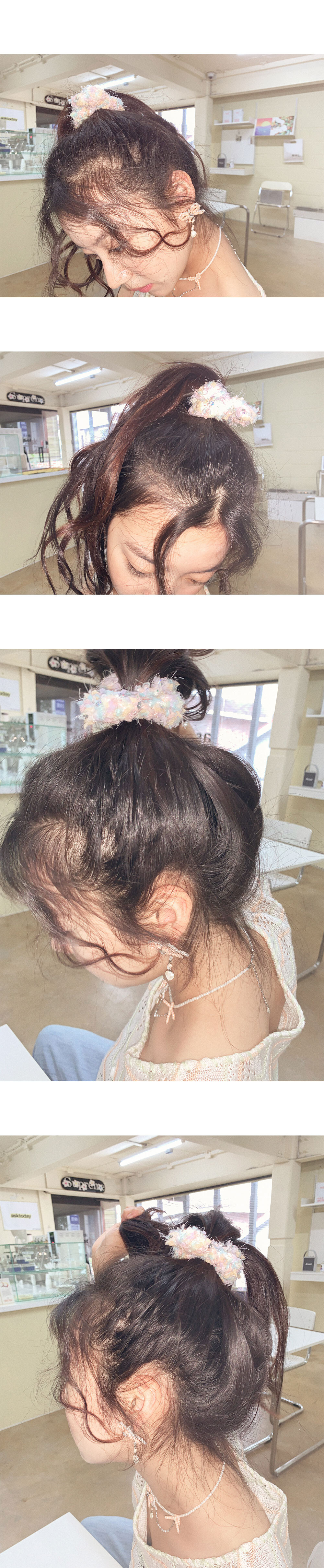 Party Hair Chouchou (Cotton Candy)
