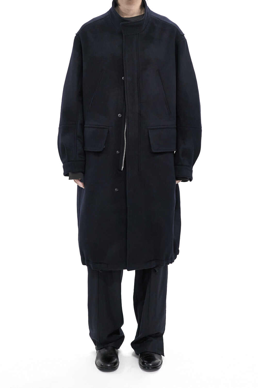 Dirk Bikkembergs Hommes 1990s dark navy wool melton three button blazer - sz 46