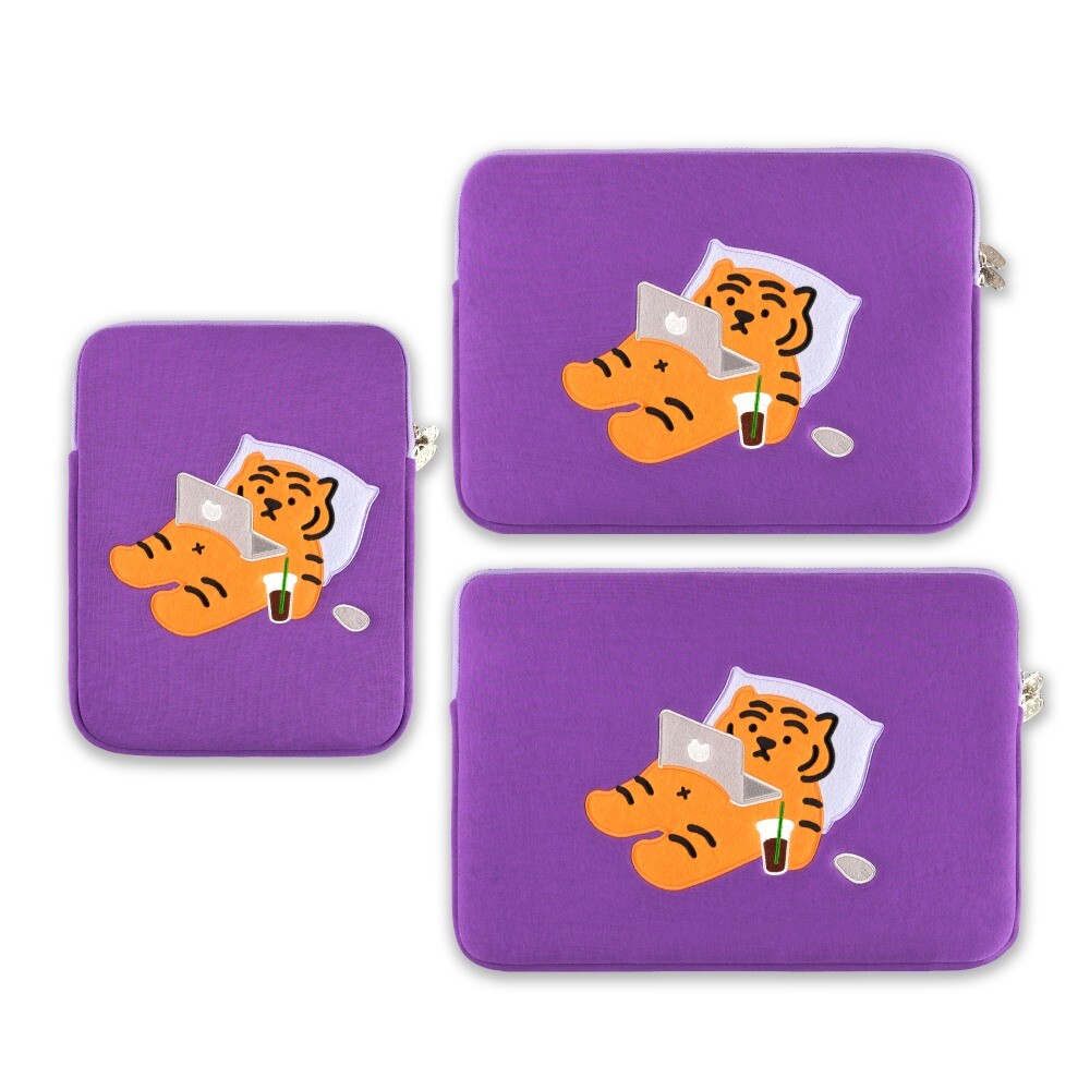 MUZIK TIGER] Stay home tiger Laptop / Tablet Pouch / 9.7-16inch