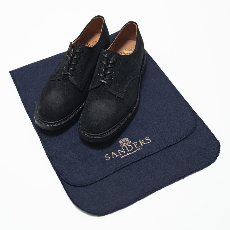 SANDERS Plain Toe Shoe Black