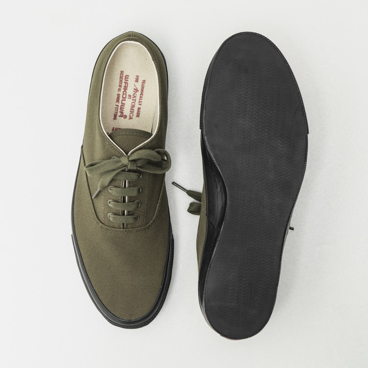 WAKOUWA Deck Shoes Low Olive