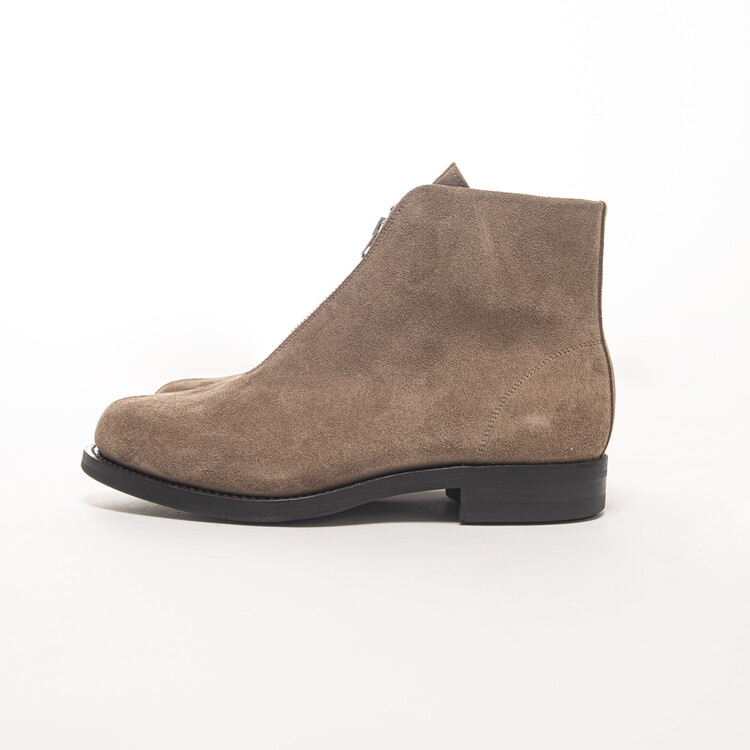 PHIGVEL Aviator Zip Boots Beige Suede