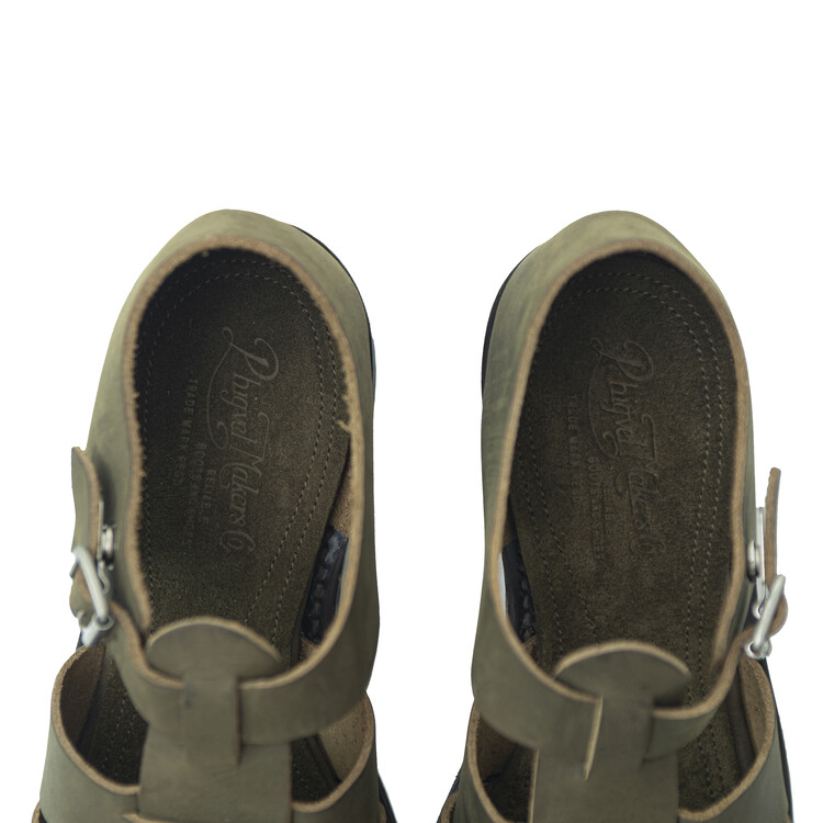 PHIGVEL Gurkha Sandal Olive Brown