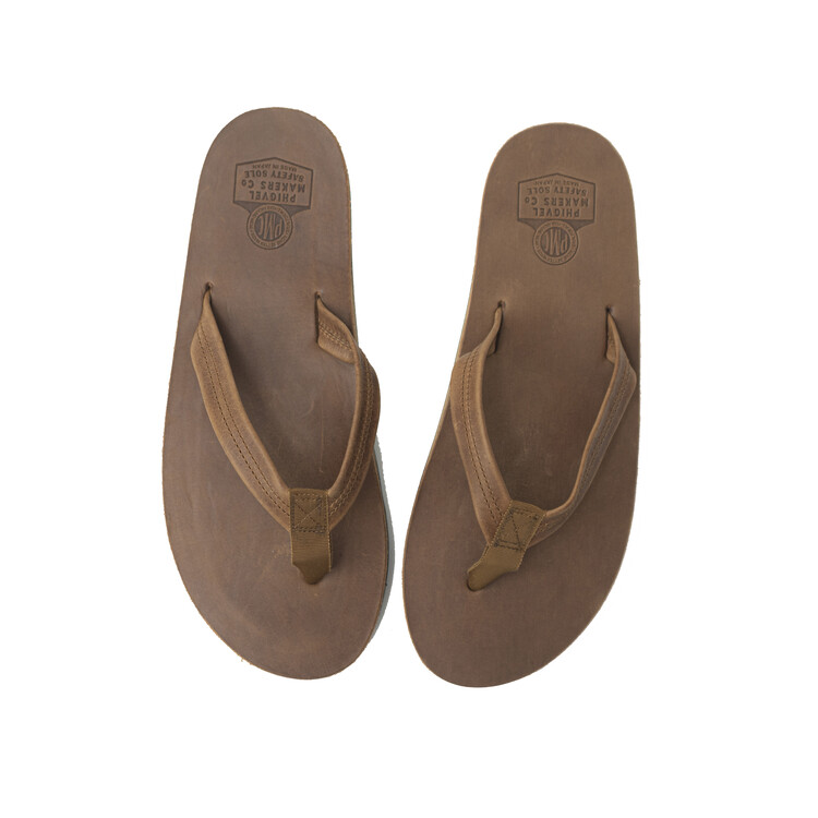 PHIGVEL Leather Beach Sandal Brown PHIGVEL Leather Beach Sandal Brown