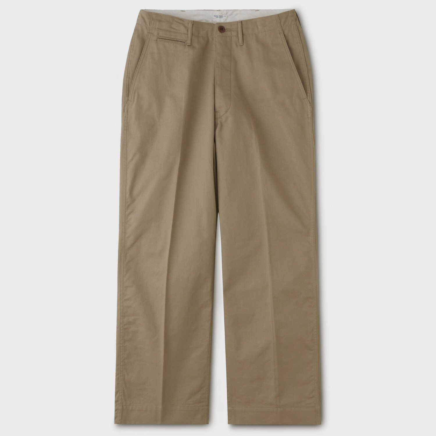 PHIGVEL Officer Trousers Khaki Wide