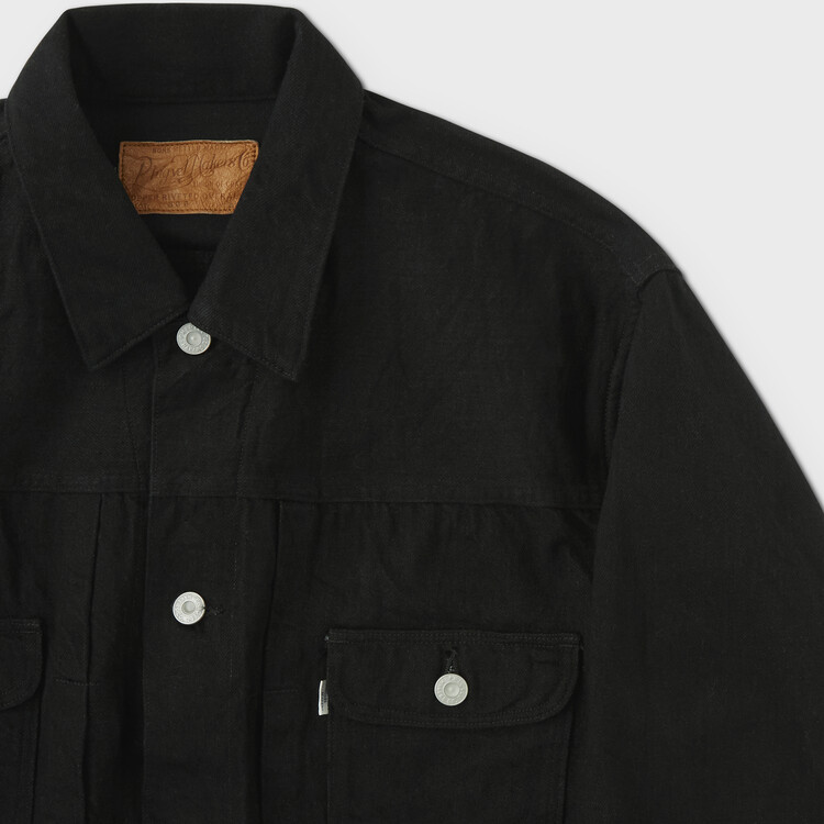 ジャケット・アウター PHIGVEL CLASSIC JEAN JACKET BLACK Phigvel Classic Jean Jacket Black