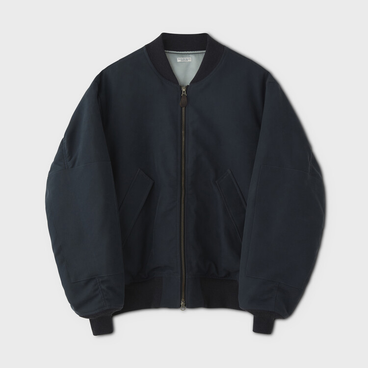 PHIGVEL CHINO CLOTH FLIGHT JACKET フィグベル PHIGVEL - CHINO CLOTH FLIGHT JACKET | HUMAN and THINGS