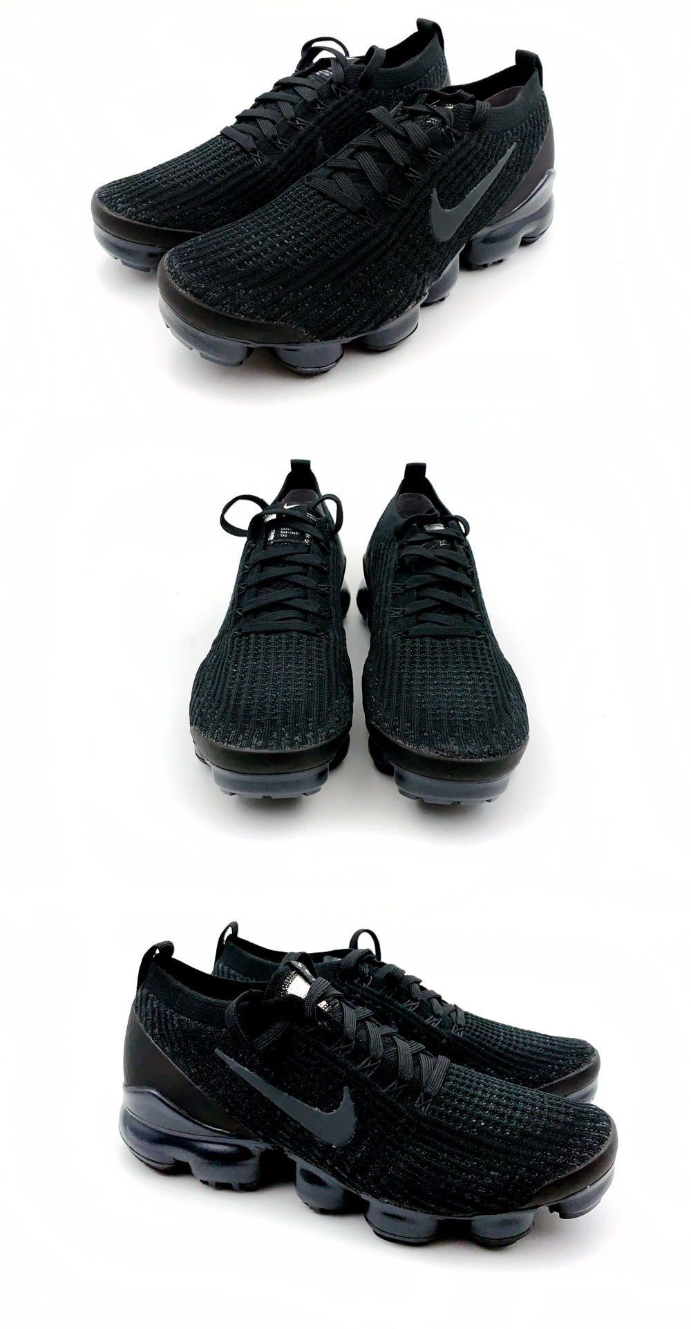 nike vapormax flyknit 3 triple black