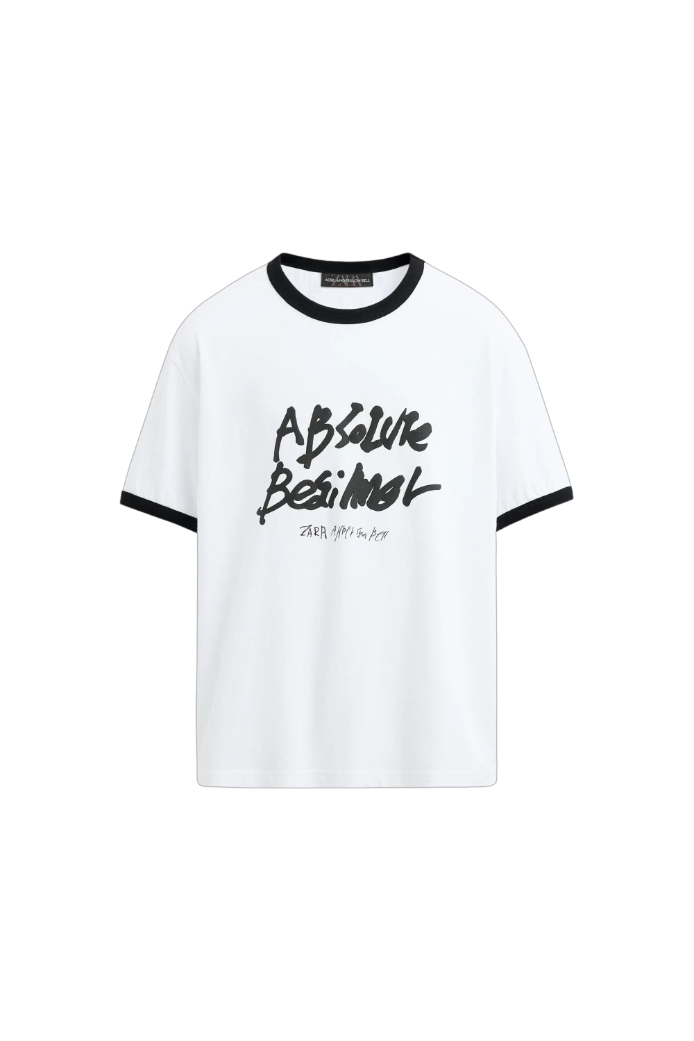 【ZARA】Zara x Andersson Bell Rib Contrast T-Shirt White 자라 x 앤더슨벨 립 콘트라스트 티셔츠 화이트 | Zara | KREAM