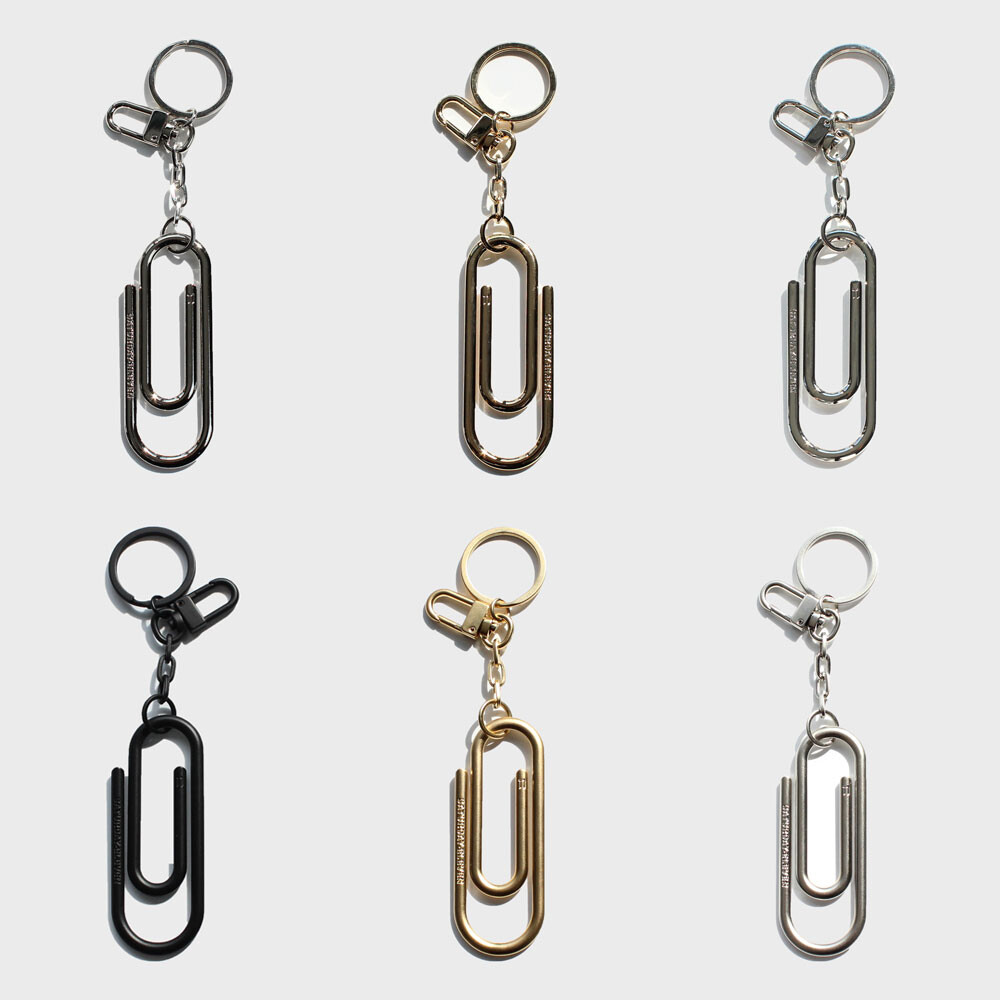 BIG PAPER CLIP KEYRING S