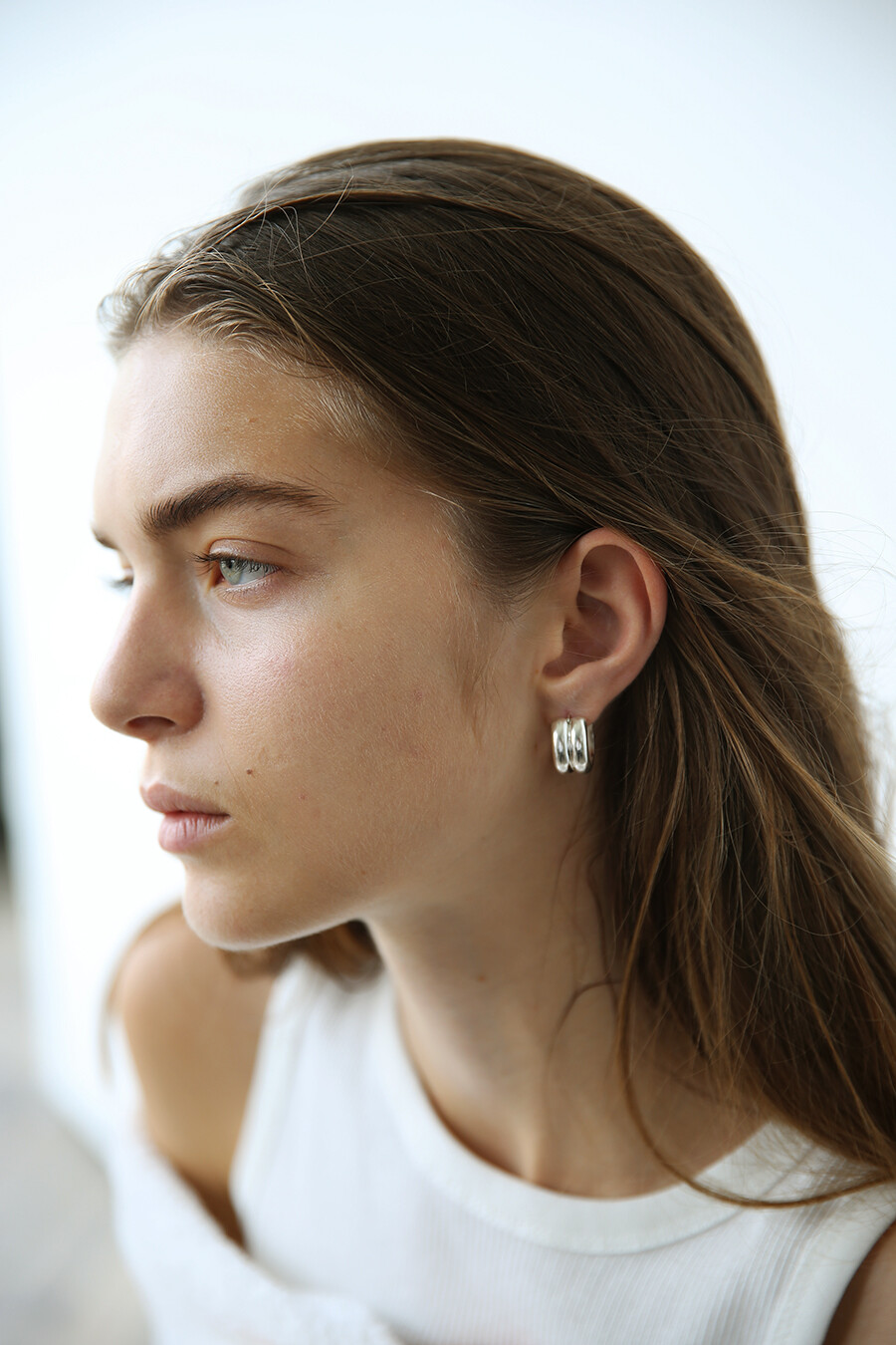 Line earring (new bold)