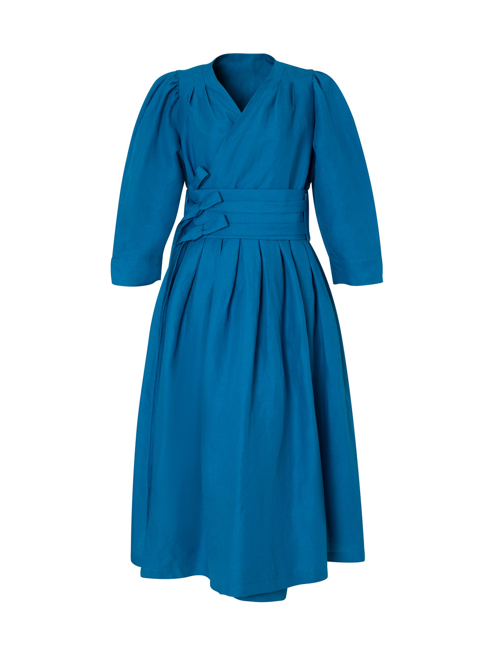 Danha Linen pleated dress