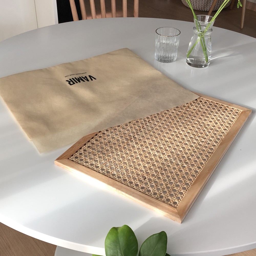 vamir cane table mat (사각 테이블 매트)
