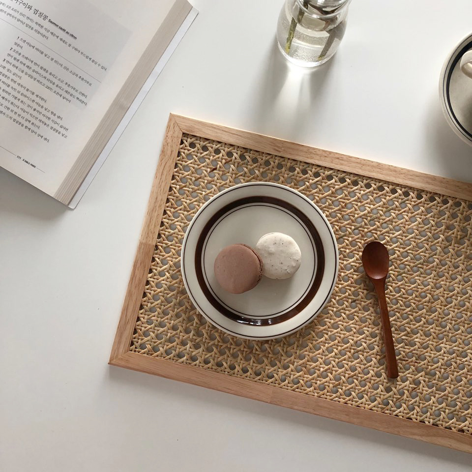 vamir cane table mat (사각 테이블 매트)