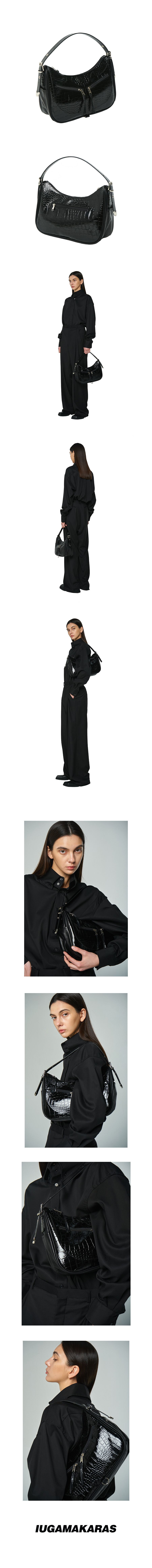 Western Enamel Pattern Leather Bag