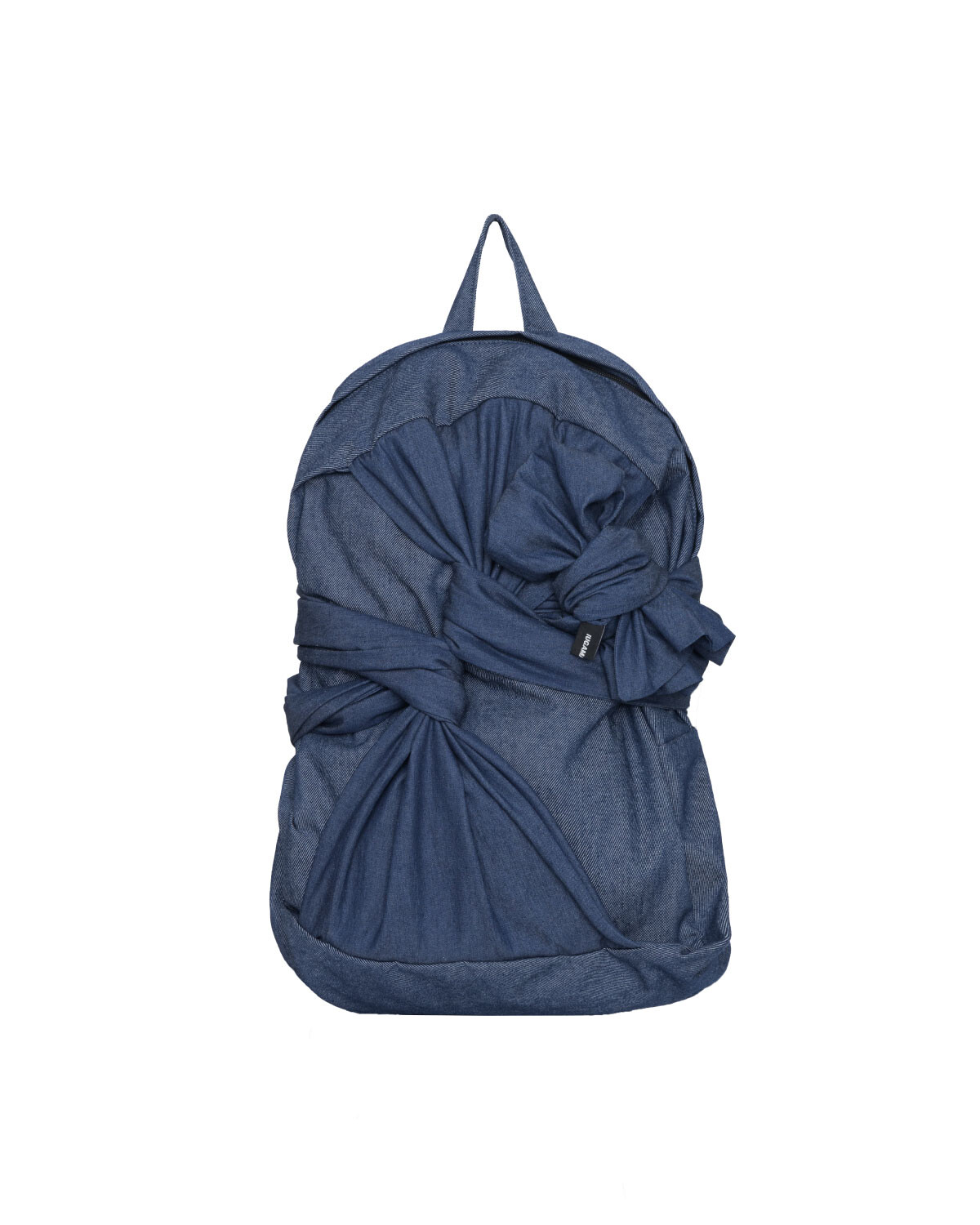 Knotted Backpack (Denim-Deep Blue)