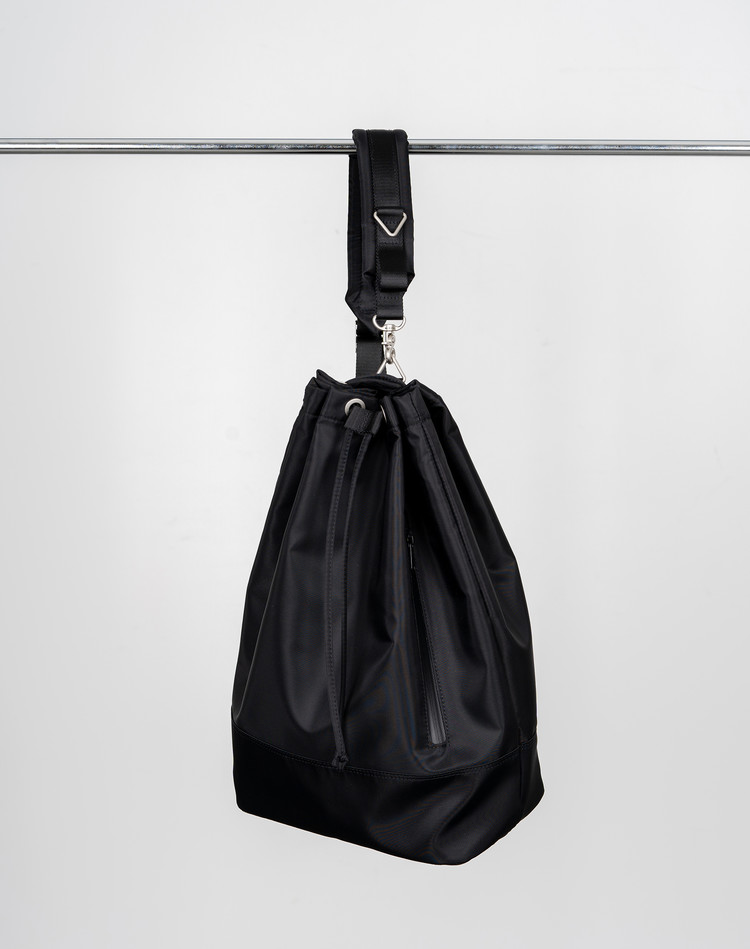 バックパック・リュック [HAH ARCHIVE] 2WAY WATERLOO BLACK NYLON DUFFLE BAG 2-Way Waterloo Nylon Duffle Bag (Black)
