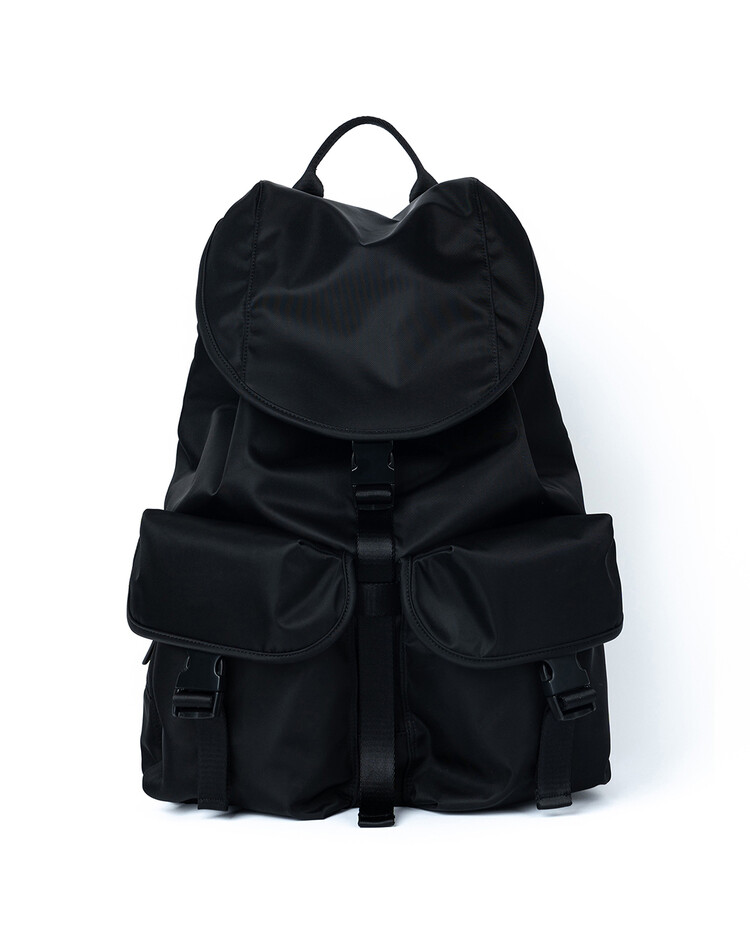 【HAH ARCHIVE】2POCKET NYLON CARGO RUCK SACK After Pray Edition] 2-Pocket Nylon Cargo Rucksack (Black)