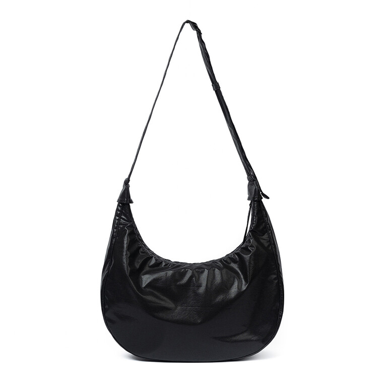 ショルダーバッグ・ポシェット HAHARCHIVE After Pray Edition Perry Nylon Hobo Bag Black After Pray Edition] Ferry Nylon Hobo Bag (Black) - HAH