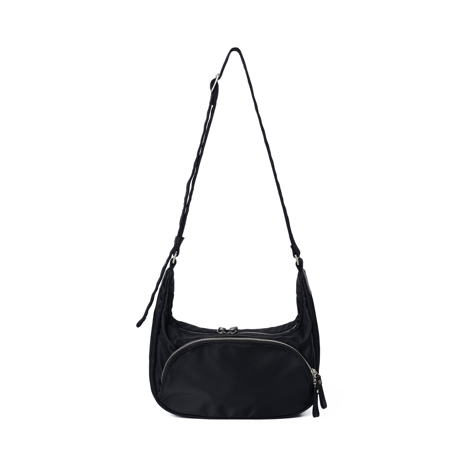 After Pray Edition] Ferry Nylon Hobo Bag (Black)