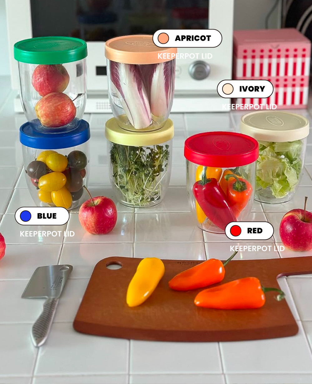 지켜팟 600ml 주방에서 사용하는 에스텐 소재의 야채 과일 소분 보관용기