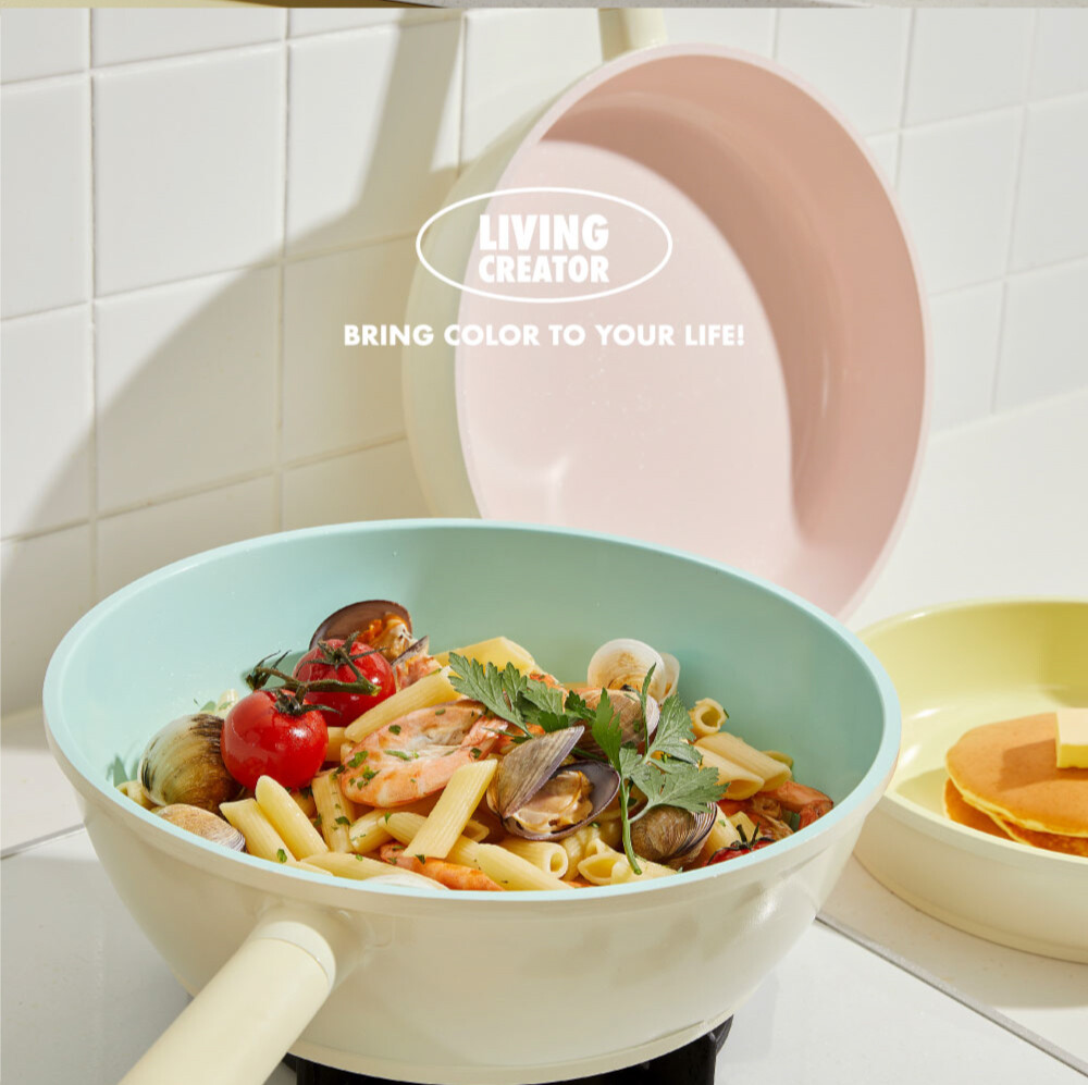 요리요리 2L, 3.1L , 4.4L / 모던한 주방에 어울리는 부드러운 컬러의 세라믹 쿡웨어