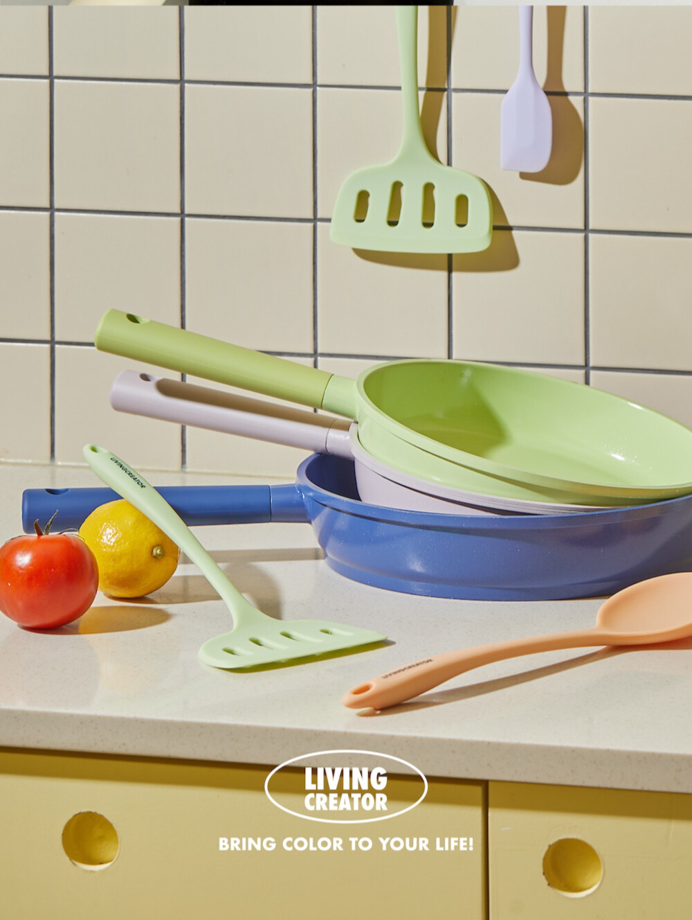 요리요리 2L, 3.1L , 4.4L / 요리 초보도 기분 내기 좋은 컬러풀한 세라믹 쿡웨어