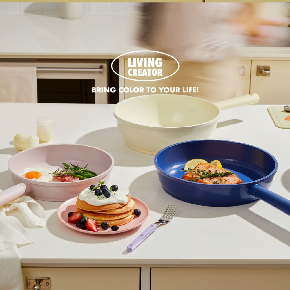 요리요리 2L, 3.1L, 4.4L 프렌치 라벤더 그레이 프렌치 딥 네이비 프렌치 아이보리 / 트렌디한 주방을 완성해주는 감각적인 세라믹 쿡웨어