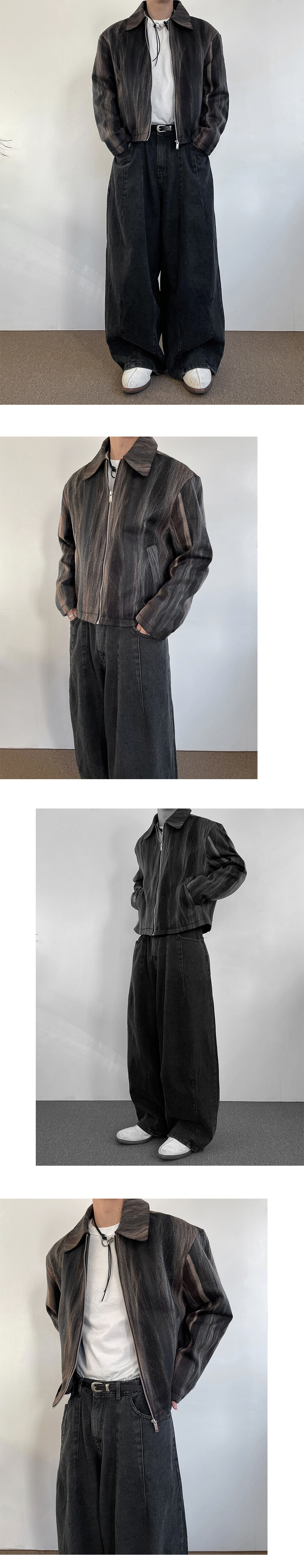 wool felt collar jacket