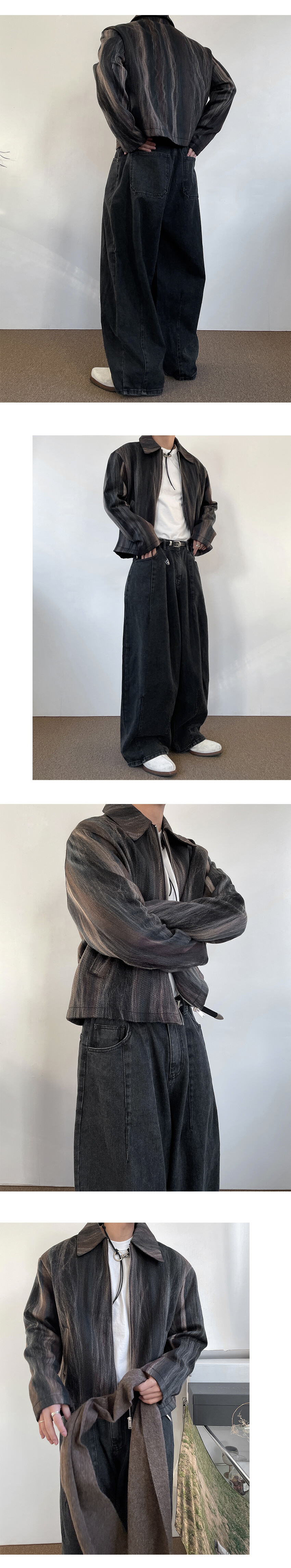 wool felt collar jacket