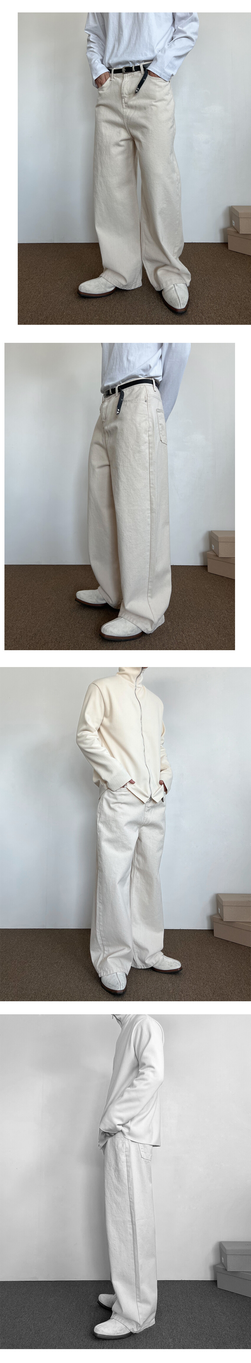 basic wide pants (cotton)