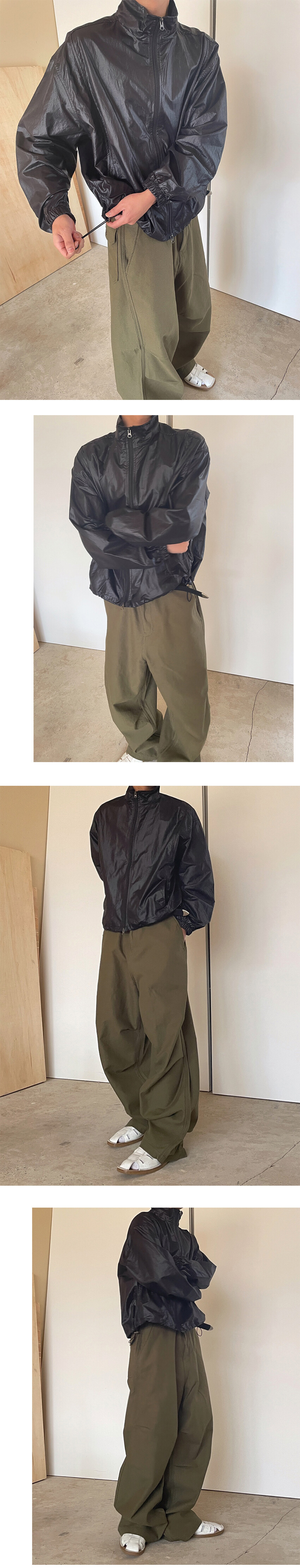 glossy crop zip up jacket