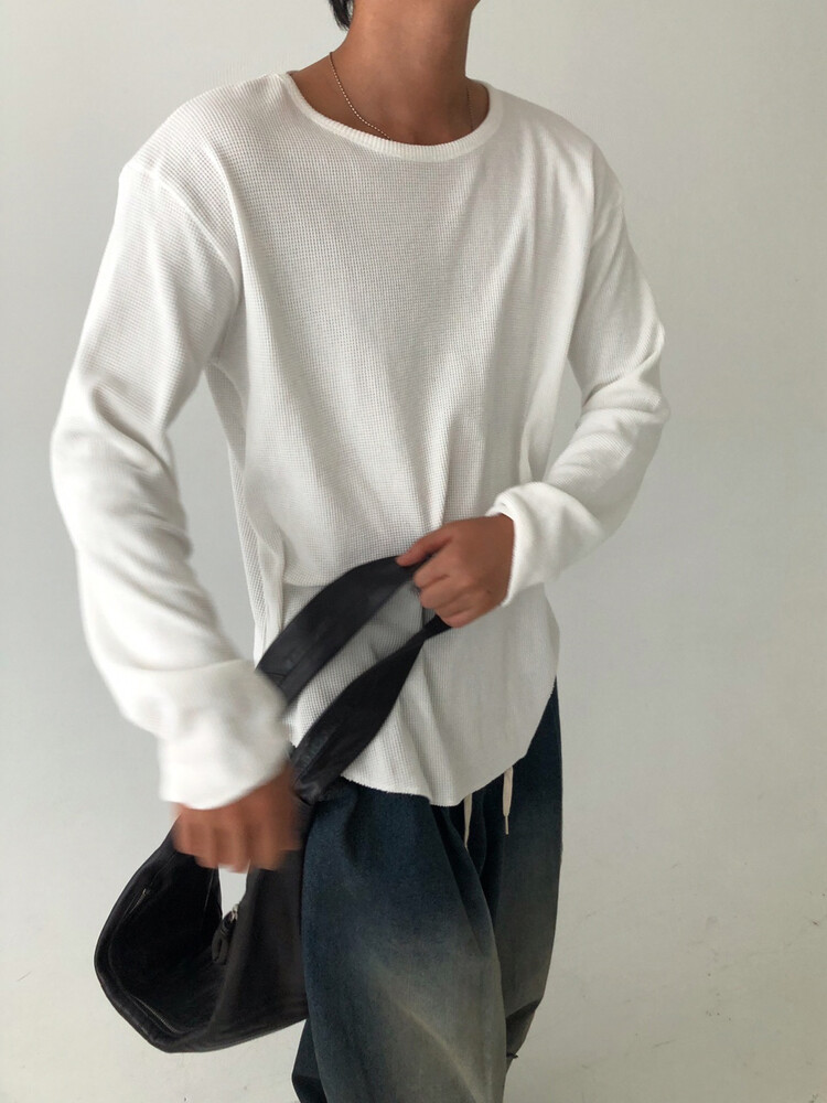 boat neck waffle long sleeve boat neck waffle long sleeve