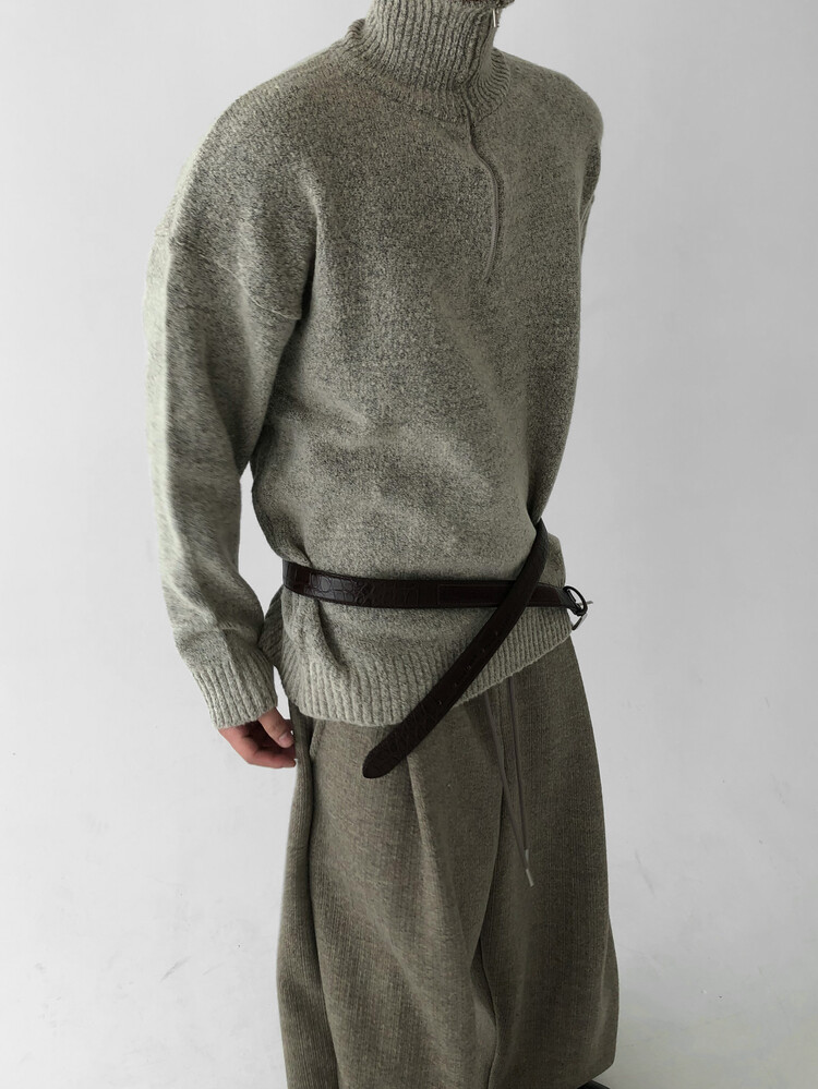oslo half zip up knit